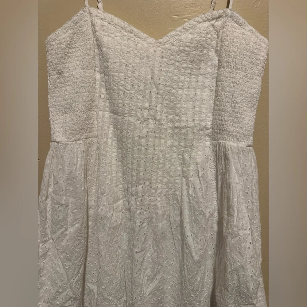 Aerie White eyelet Mini Dress - Picture 6 of 8